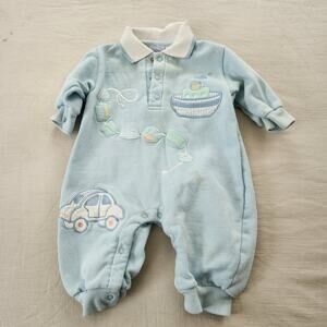 Vintage Car/Boat Bodysuit 3-6 months